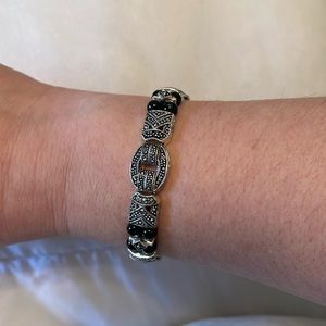 Black and Silver Bracelet